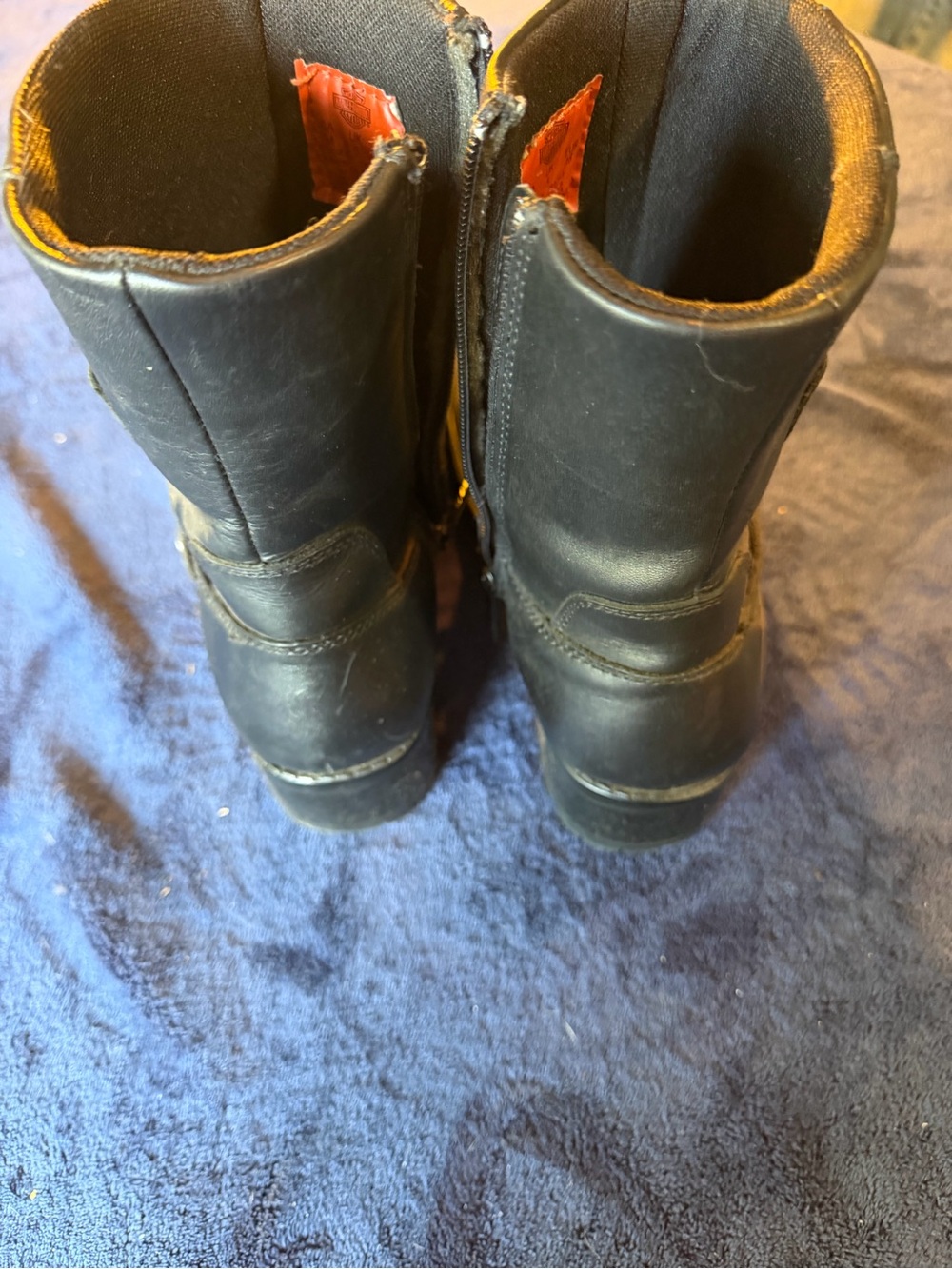 Durango Black Leather Zip-Back Men’s Boots